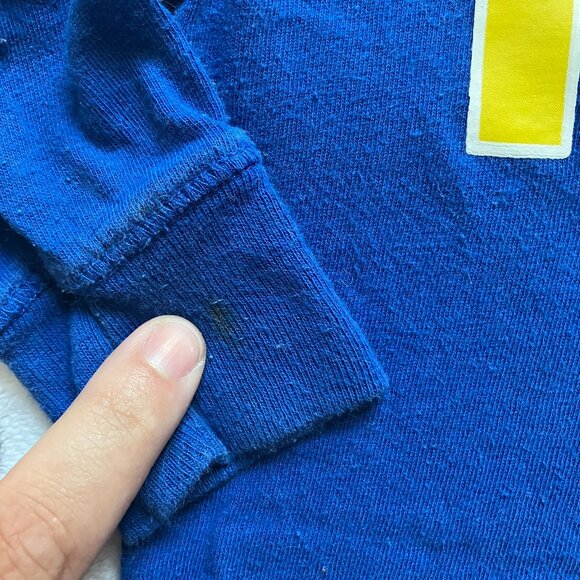 Old Navy 12-18M “I Love My Papa” Long Sleeve Tee Blue & Yellow GUC Baby Unisex - Picture 6 of 13